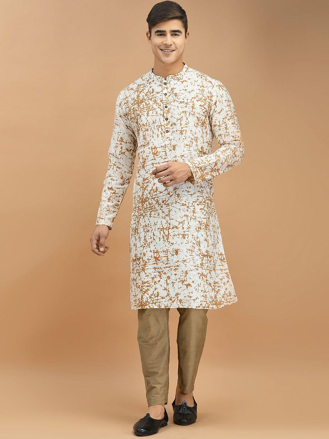 deyann printed regular kurta with pyjamas