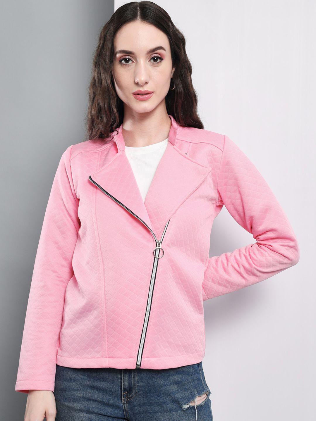 baesd women pink crop tailored jacket