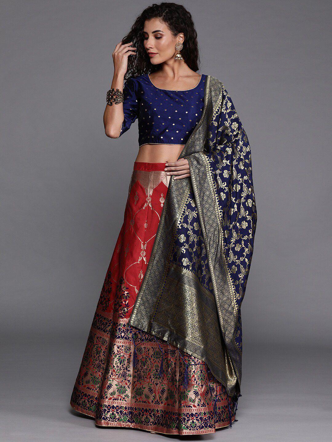 sangria woven design lehenga choli