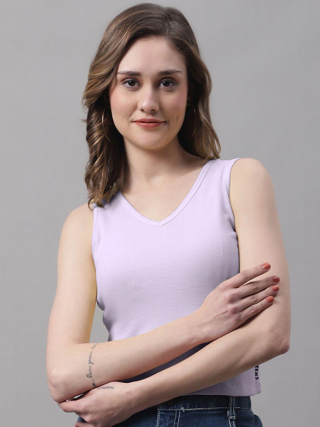 fbar v-neck sleeveless cotton top