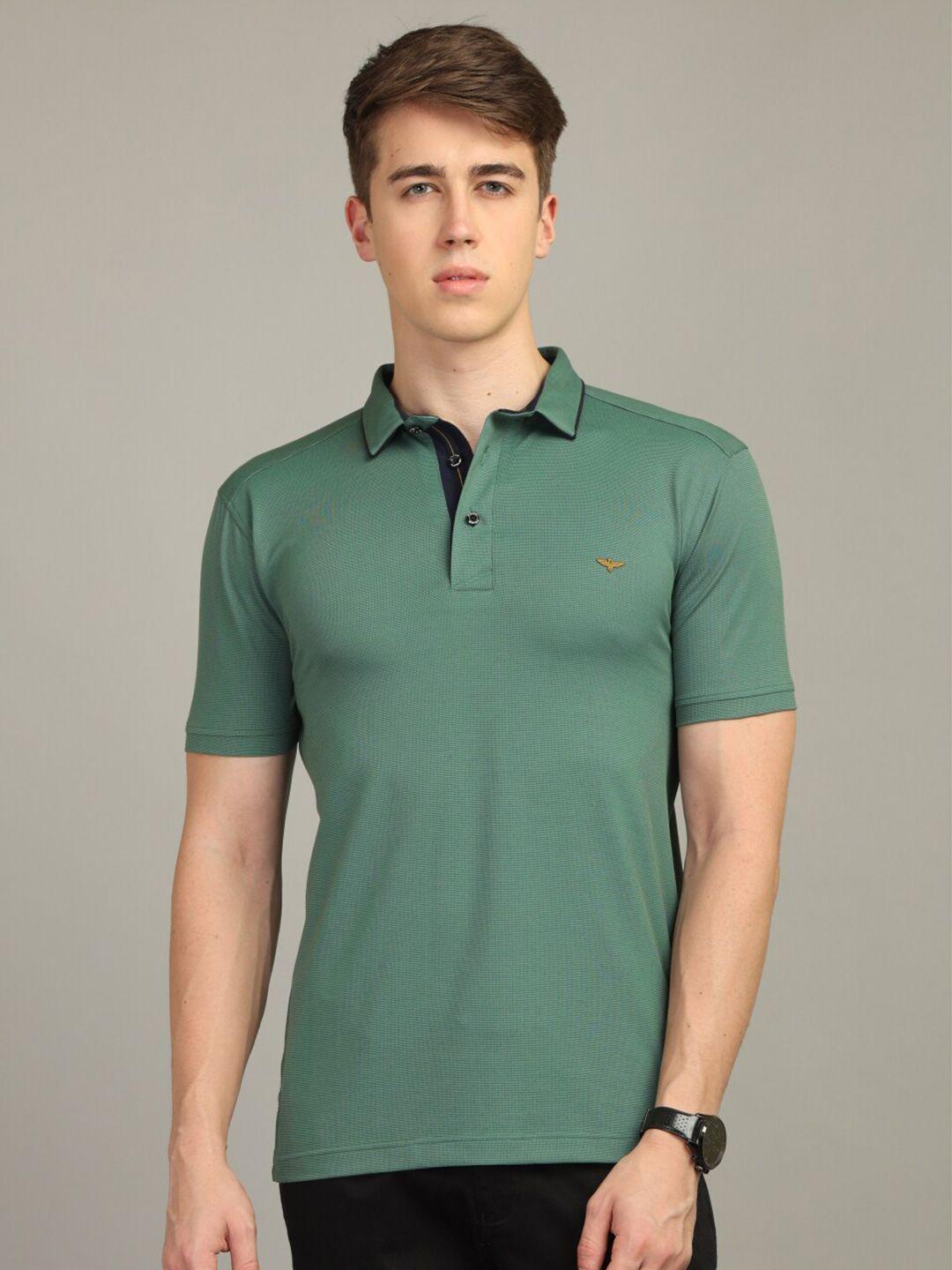 stellers polo collar cotton t-shirt