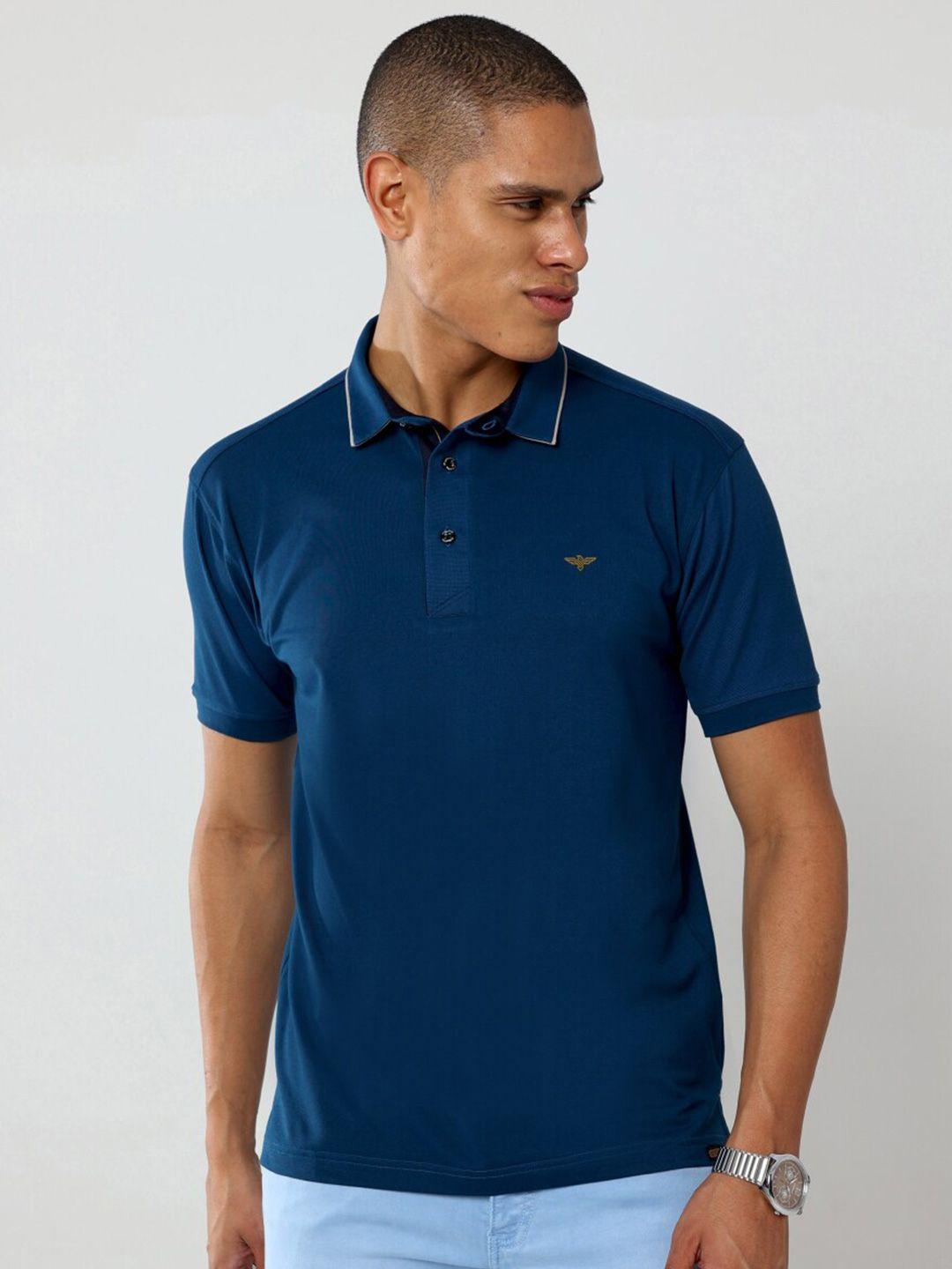 stellers polo collar cotton t-shirt