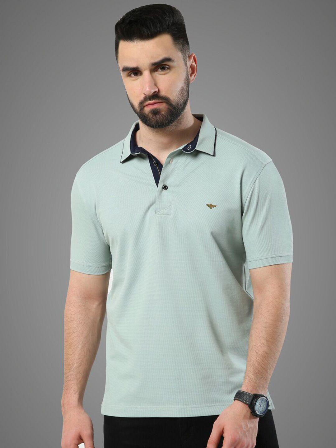 stellers polo collar cotton t-shirt