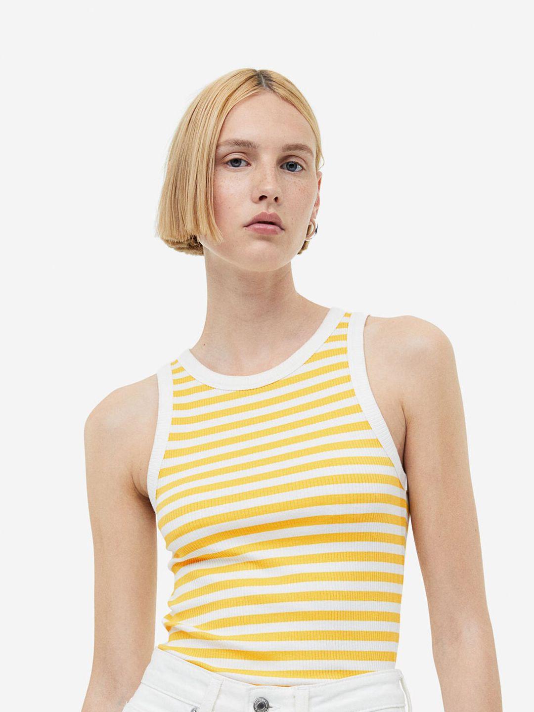 h&m ribbed vest top