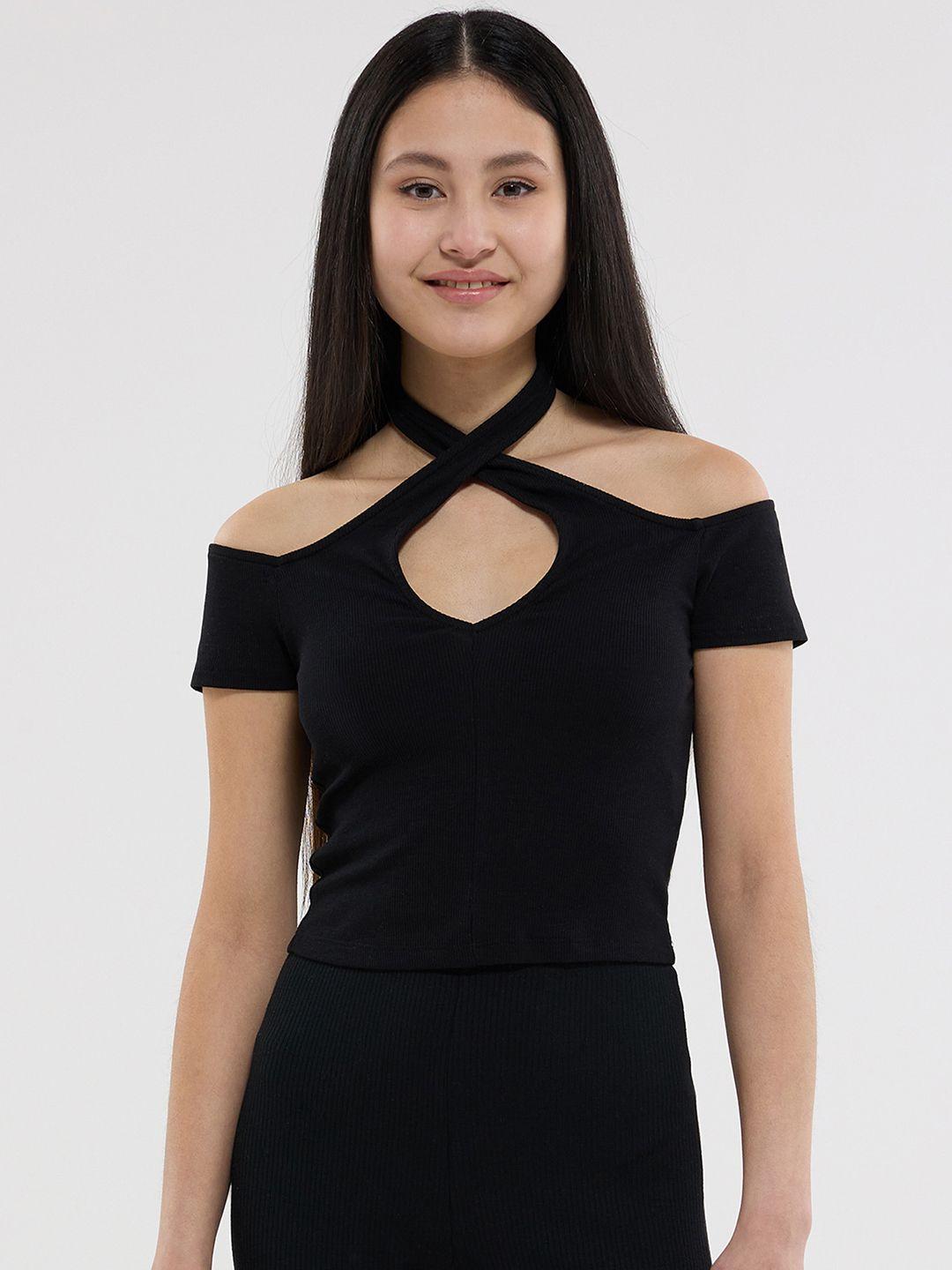 terranova crossover halter neck top