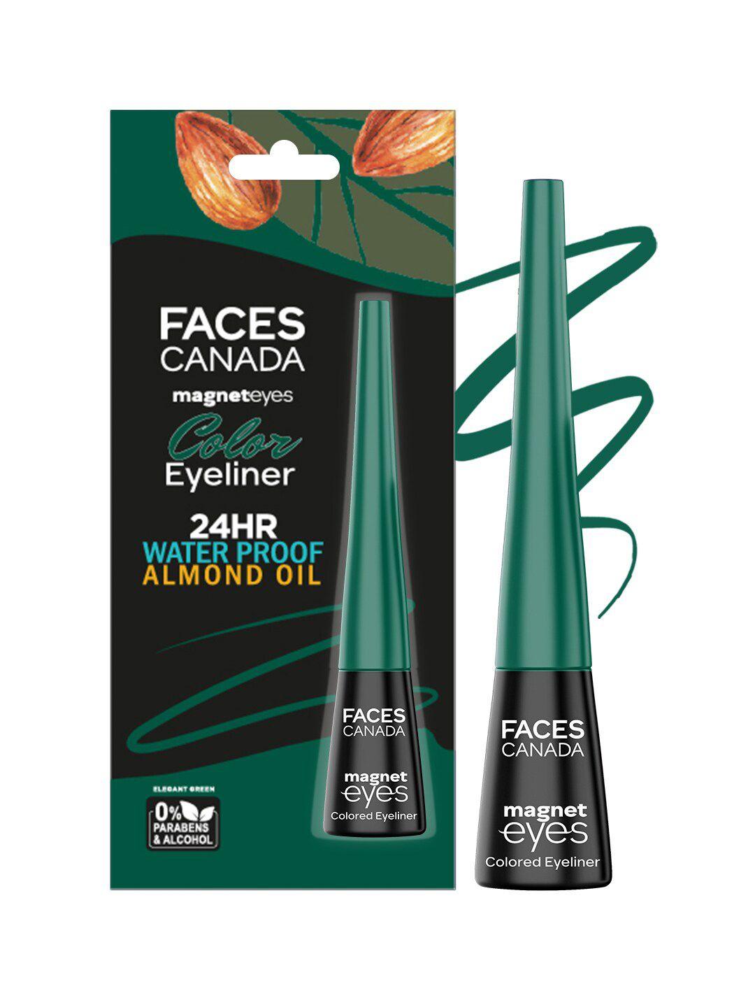 faces canada magneteyes 24hr waterproof liquid colour eyeliner 4ml - elegant green 02