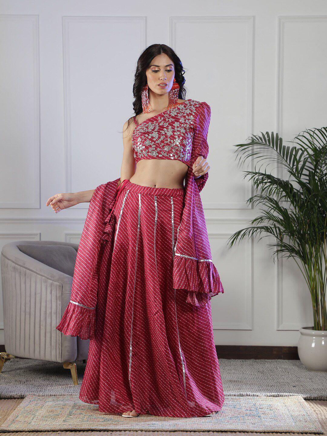 neudis printed ready to wear lehenga & blouse with dupatta