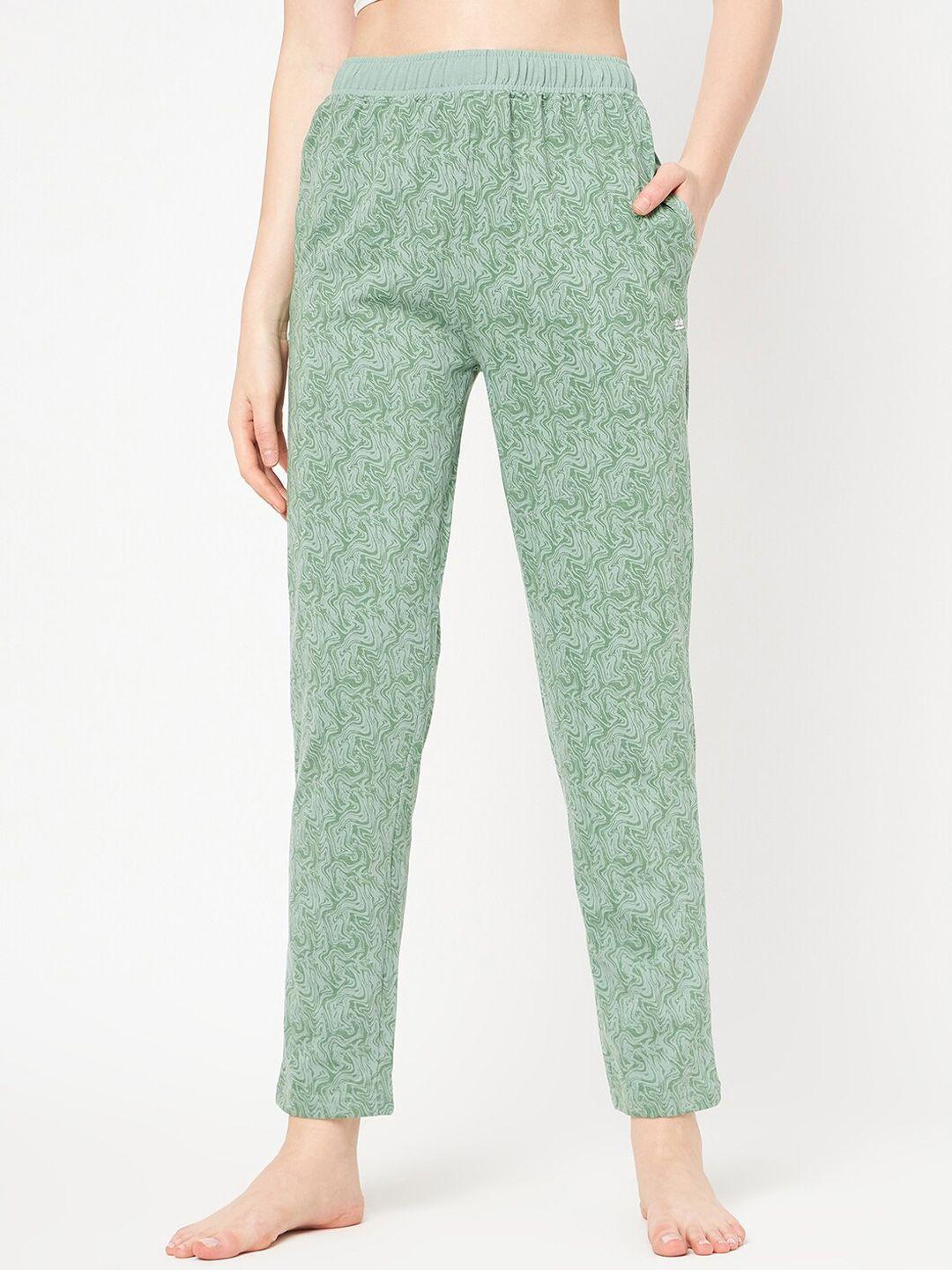 okane women printed lounge pants