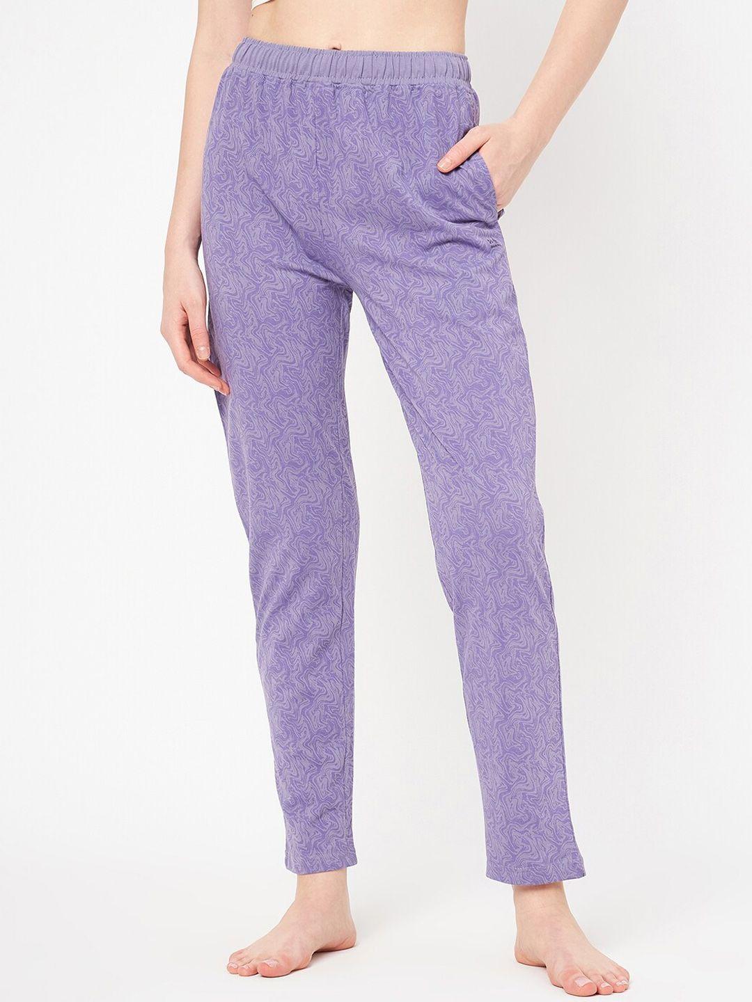 okane women printed lounge pants