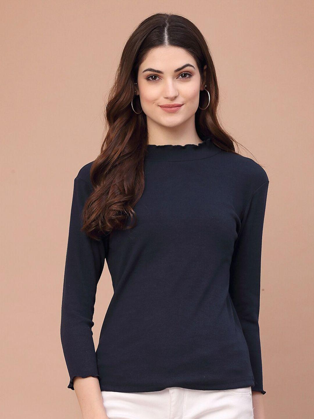 baesd navy blue cotton top