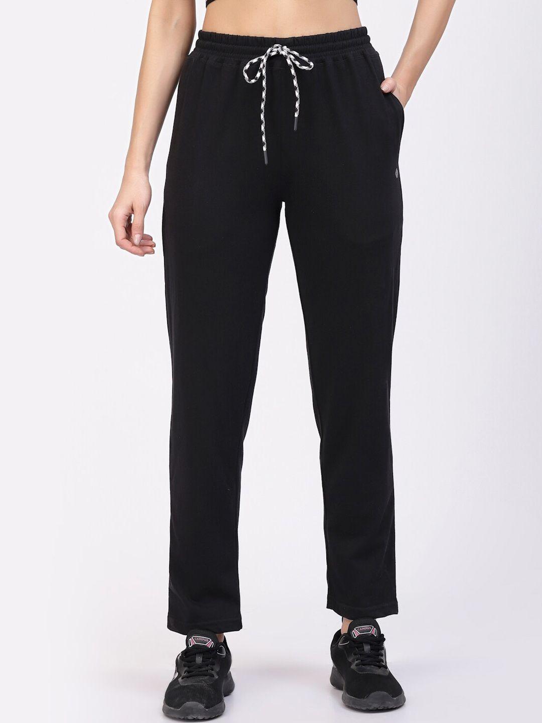 floret regular fit mid-rise track pants