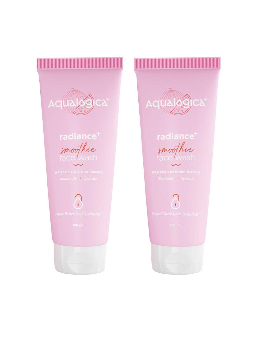 aqualogica radiance+ facewash duo for radiant & glowing skin with watermelon face wash