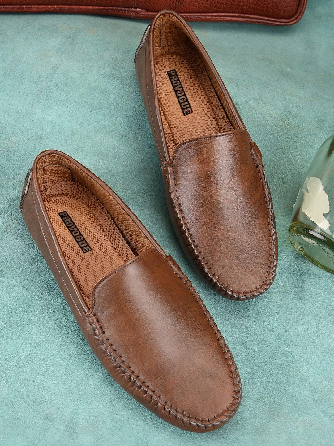 provogue men brown loafers