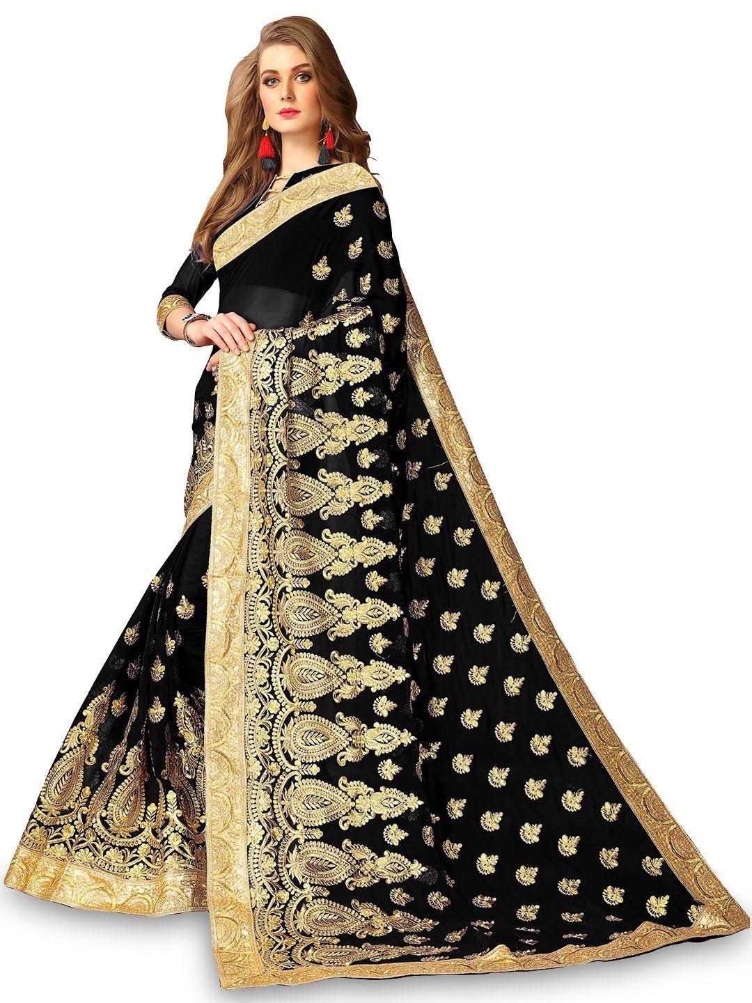 kedar fab floral embroidered saree