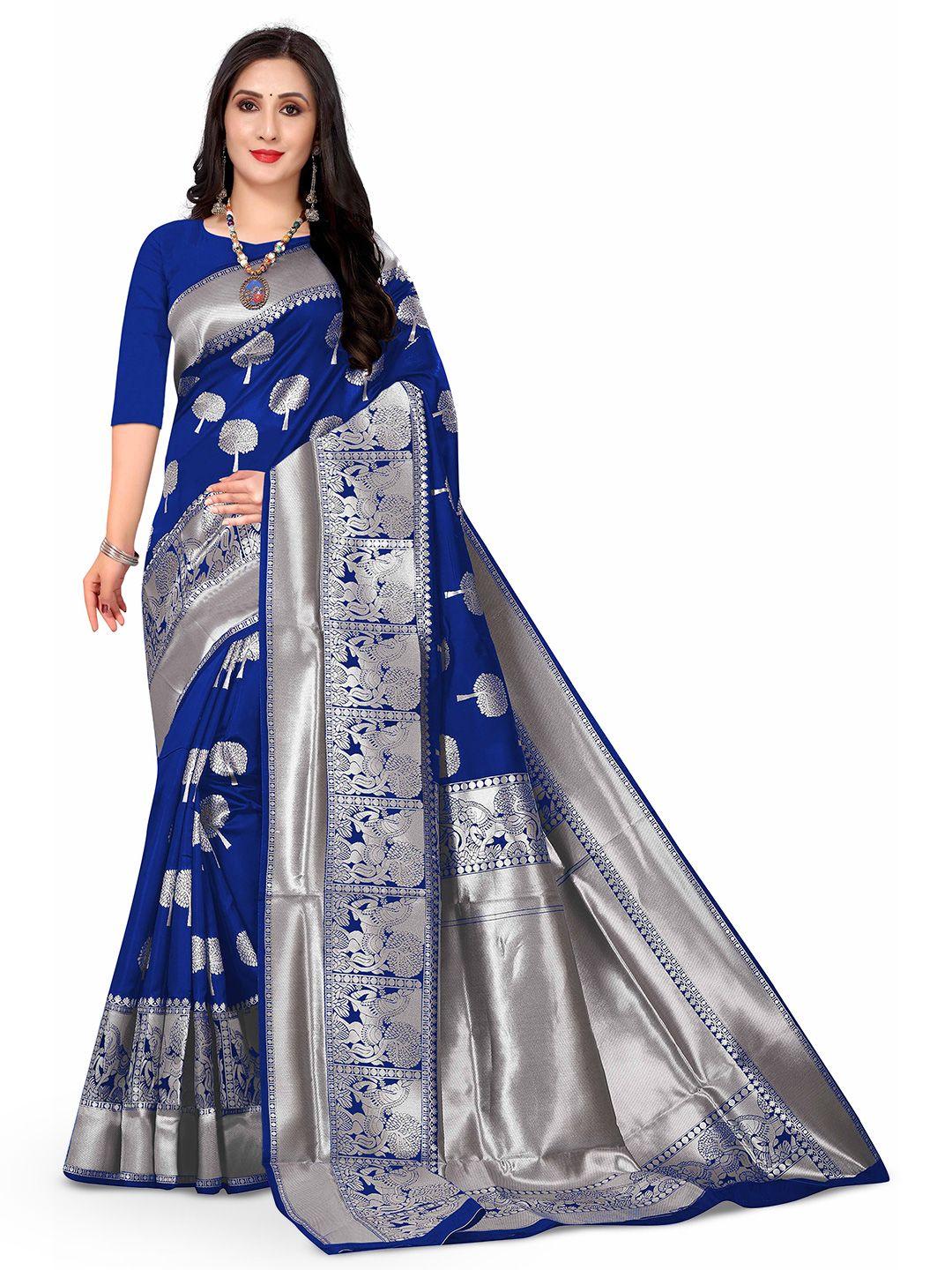 kedar fab woven design zari silk blend saree