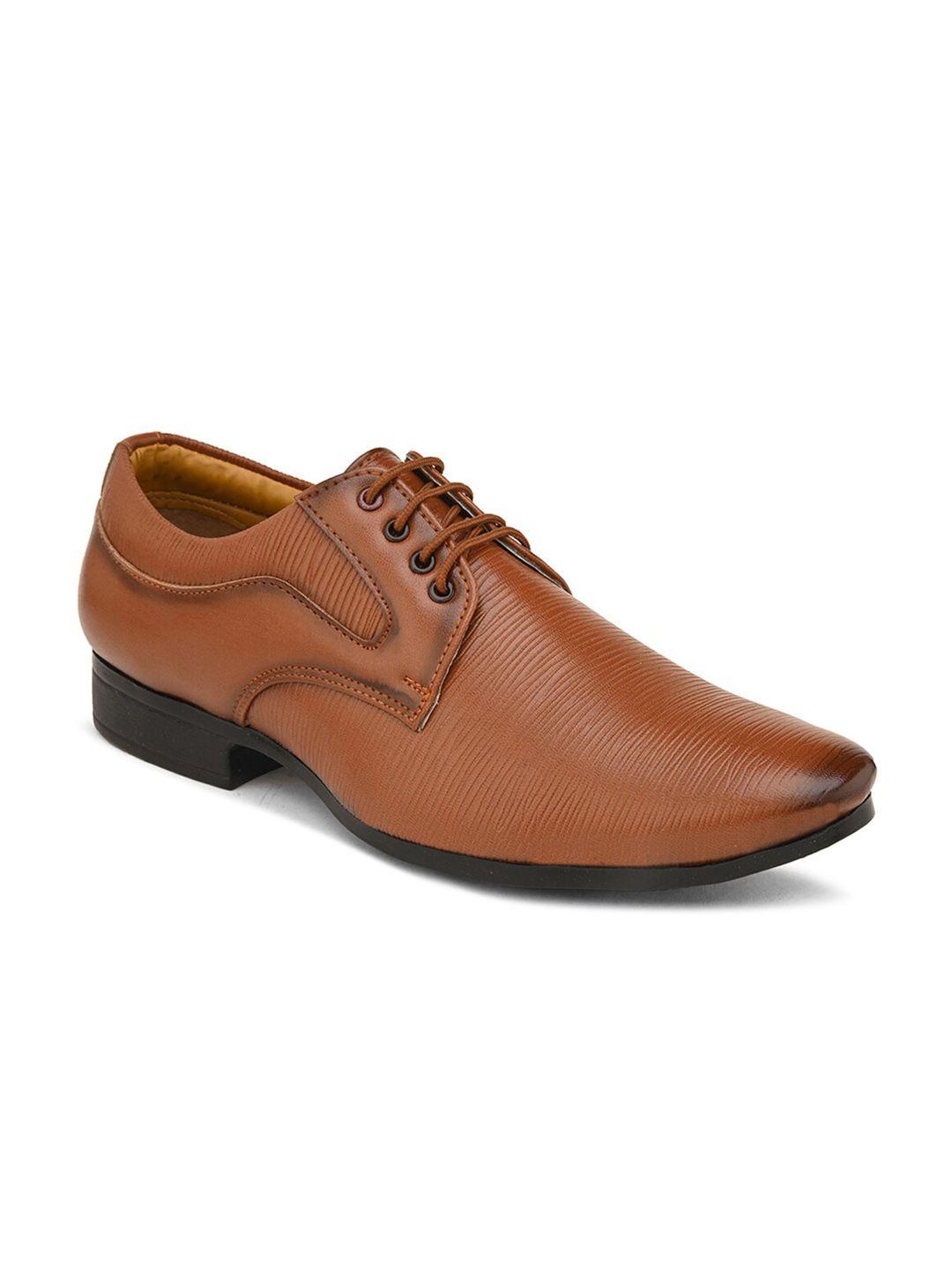 here&now men textured formal derbys