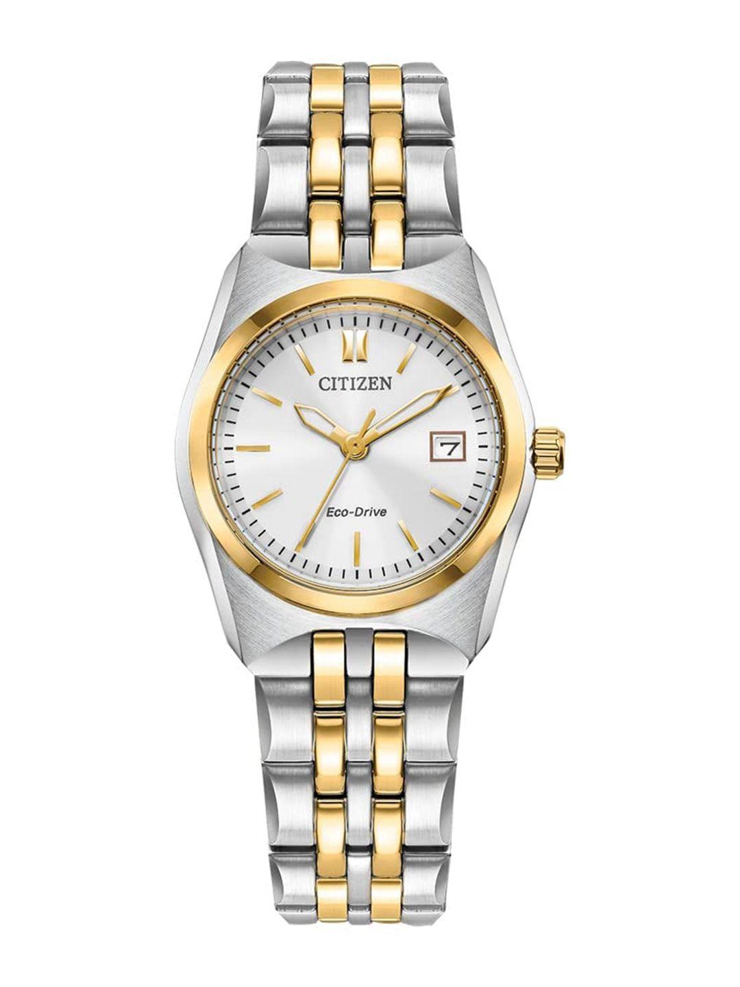 citizen women bracelet style analogue automatic light powered watch ew2299-50a