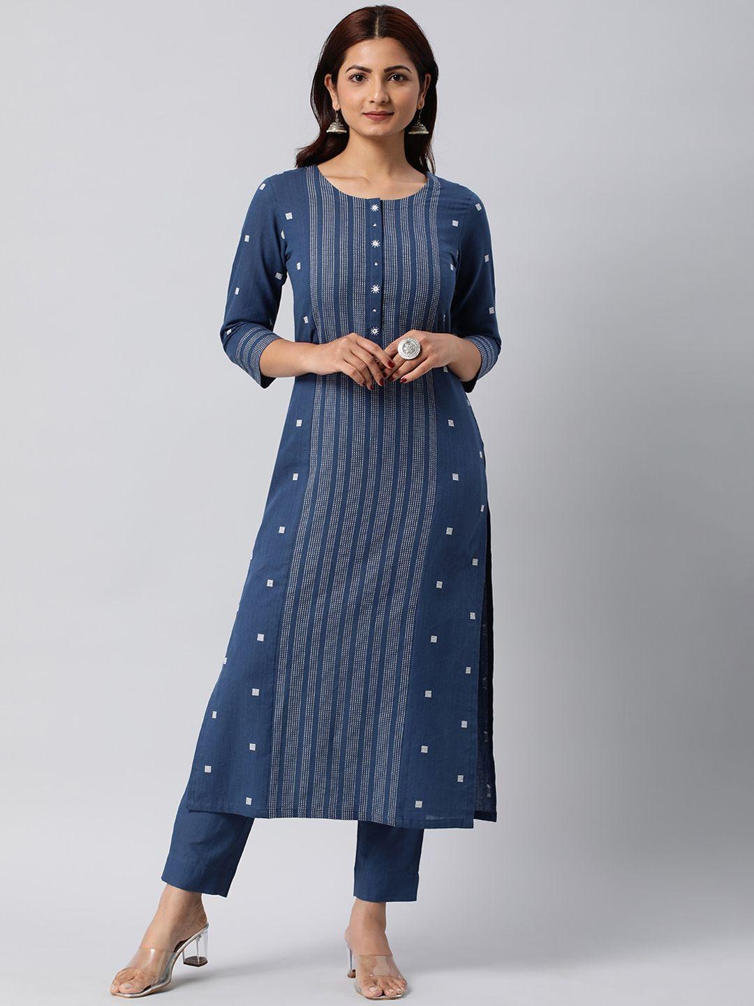 kami kubi embroidered thread work pure cotton kurta