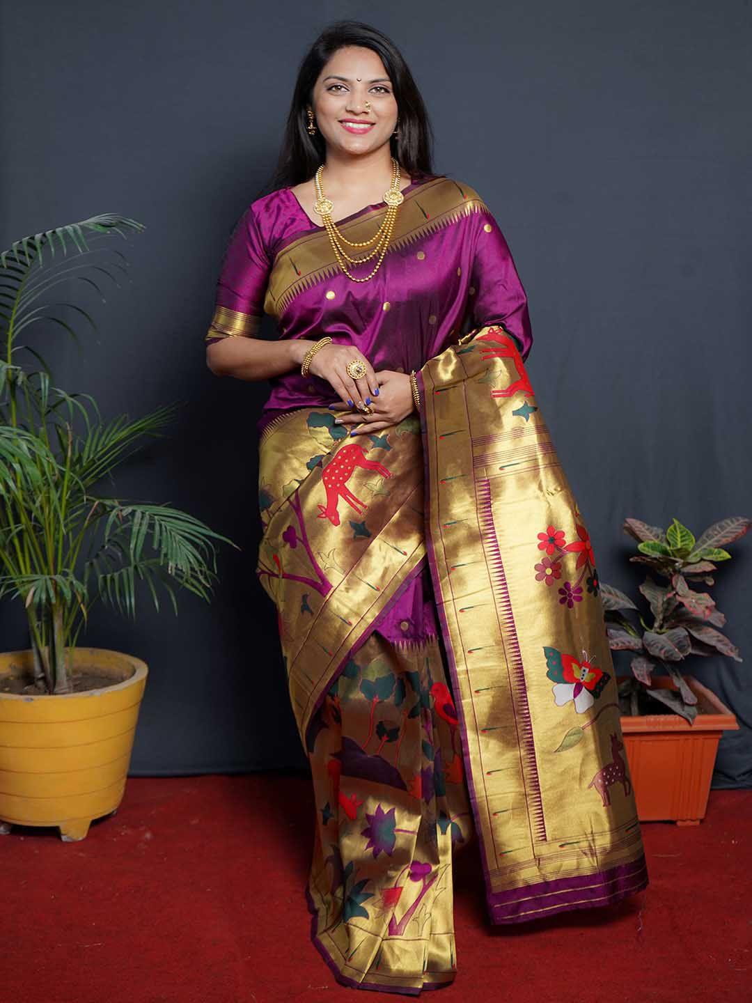 mitera woven design zari art silk saree