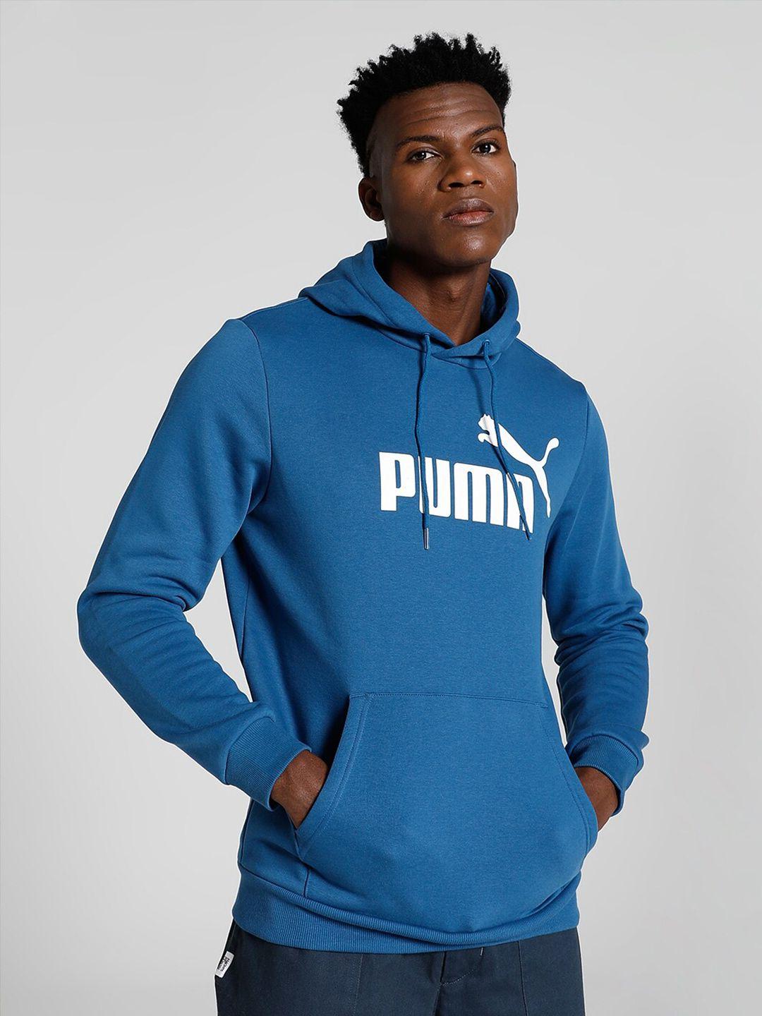 puma men ess big logo printed hoodie sweatshirt