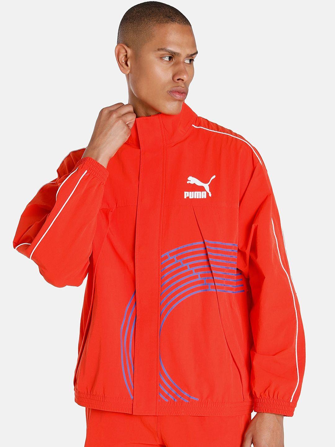 puma men track meet t7 outdoor relaxed fit sporty jacket