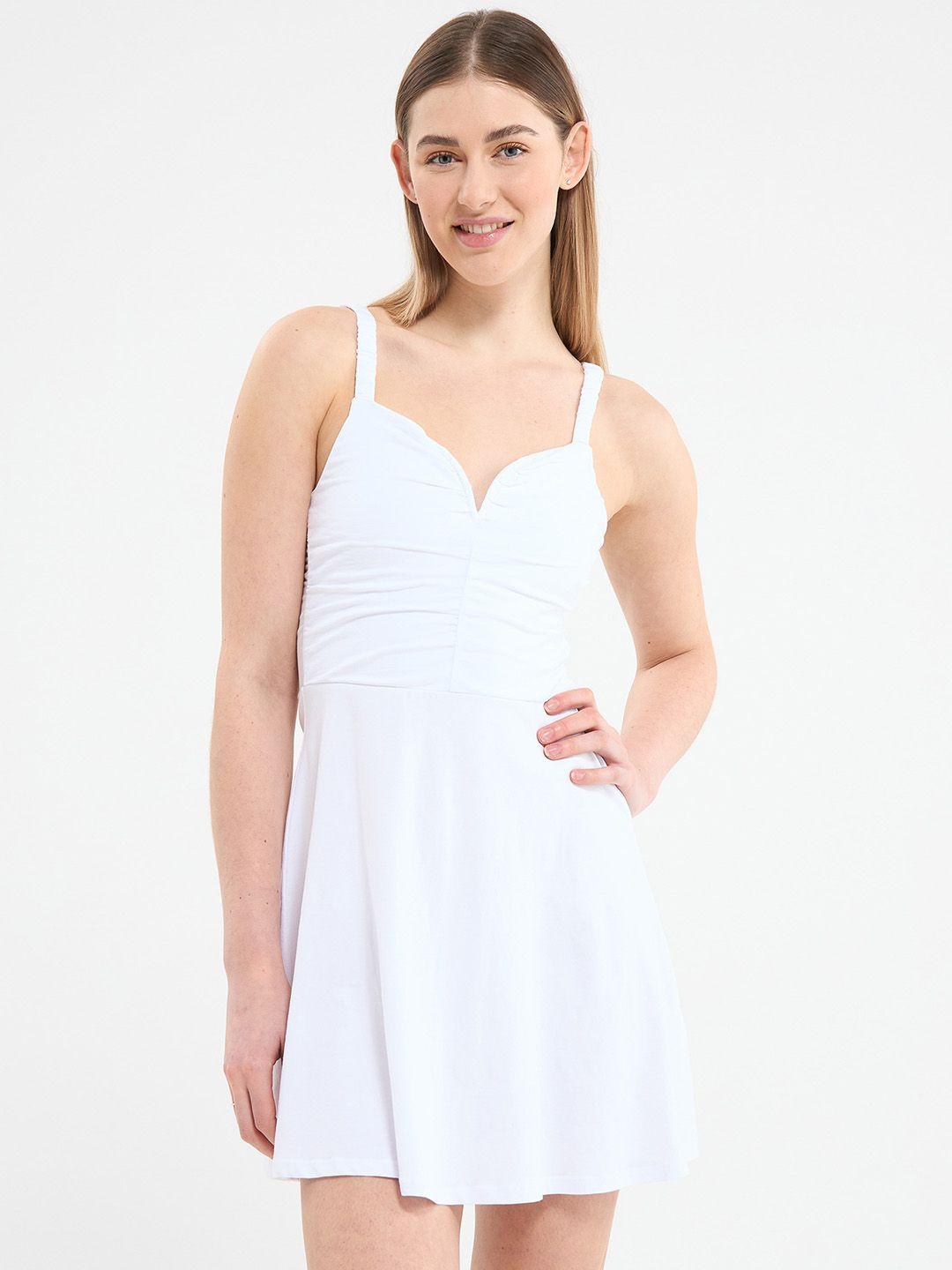 terranova solid a-line dress