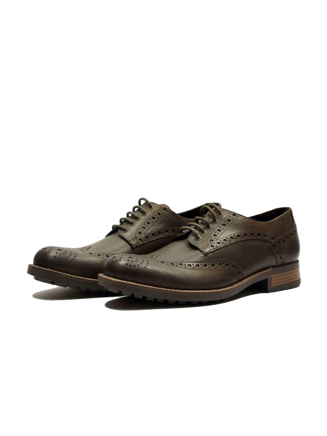 hx london men leather formal brogues