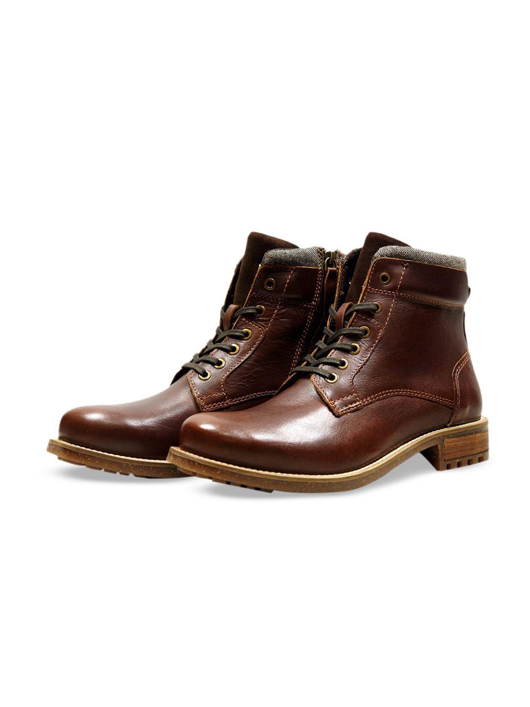 hx london men lace up leather boots