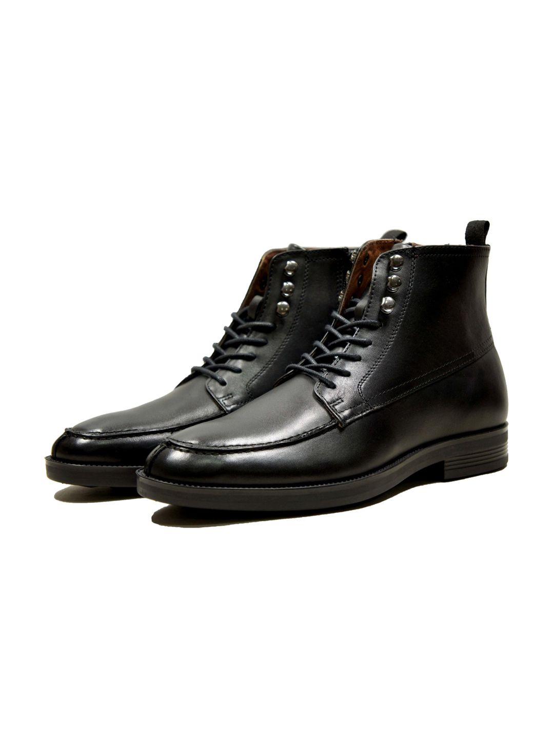 hx london men leather biker boots