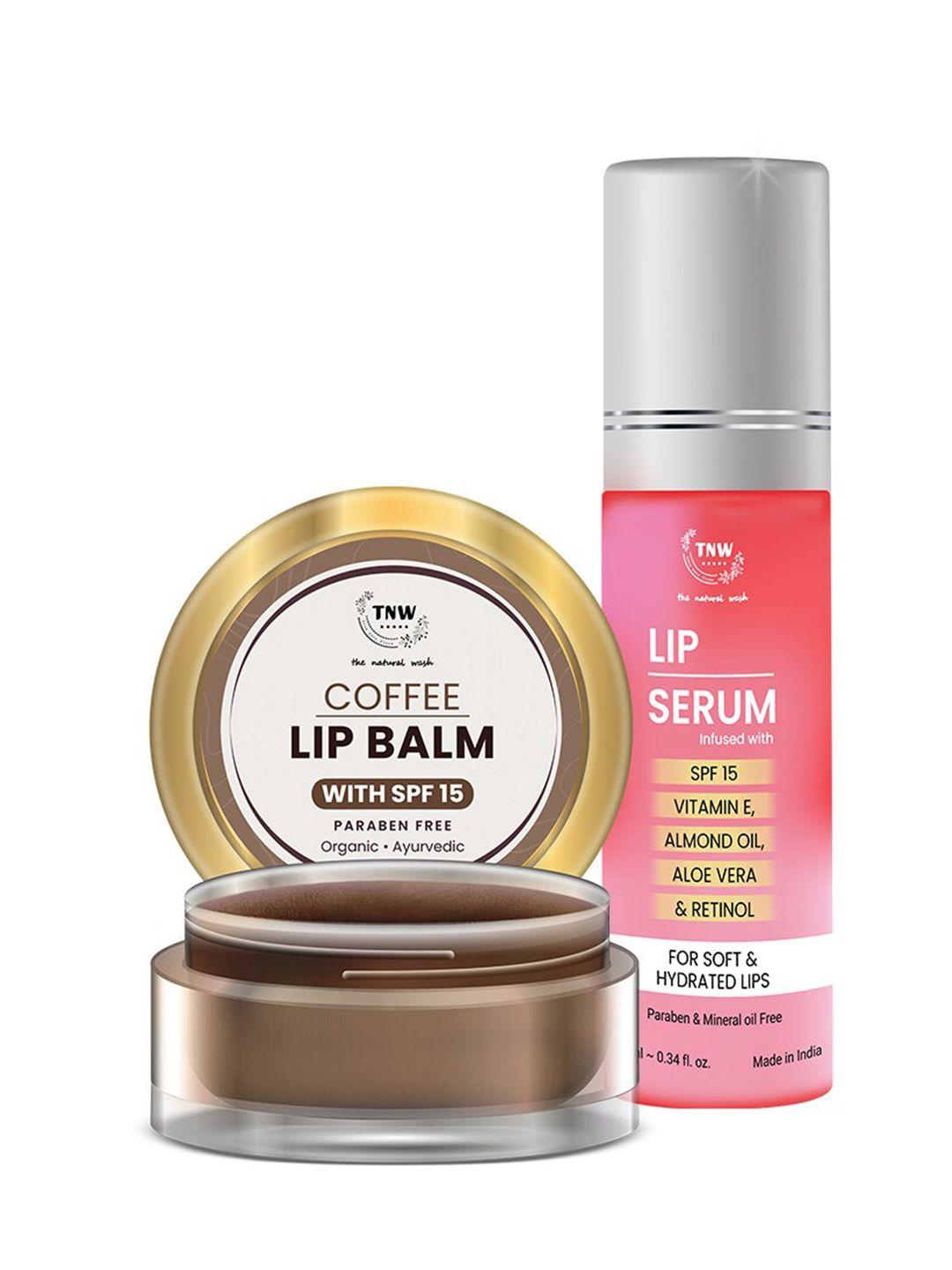 tnw the natural wash combo of coffee lip balm & lip serum