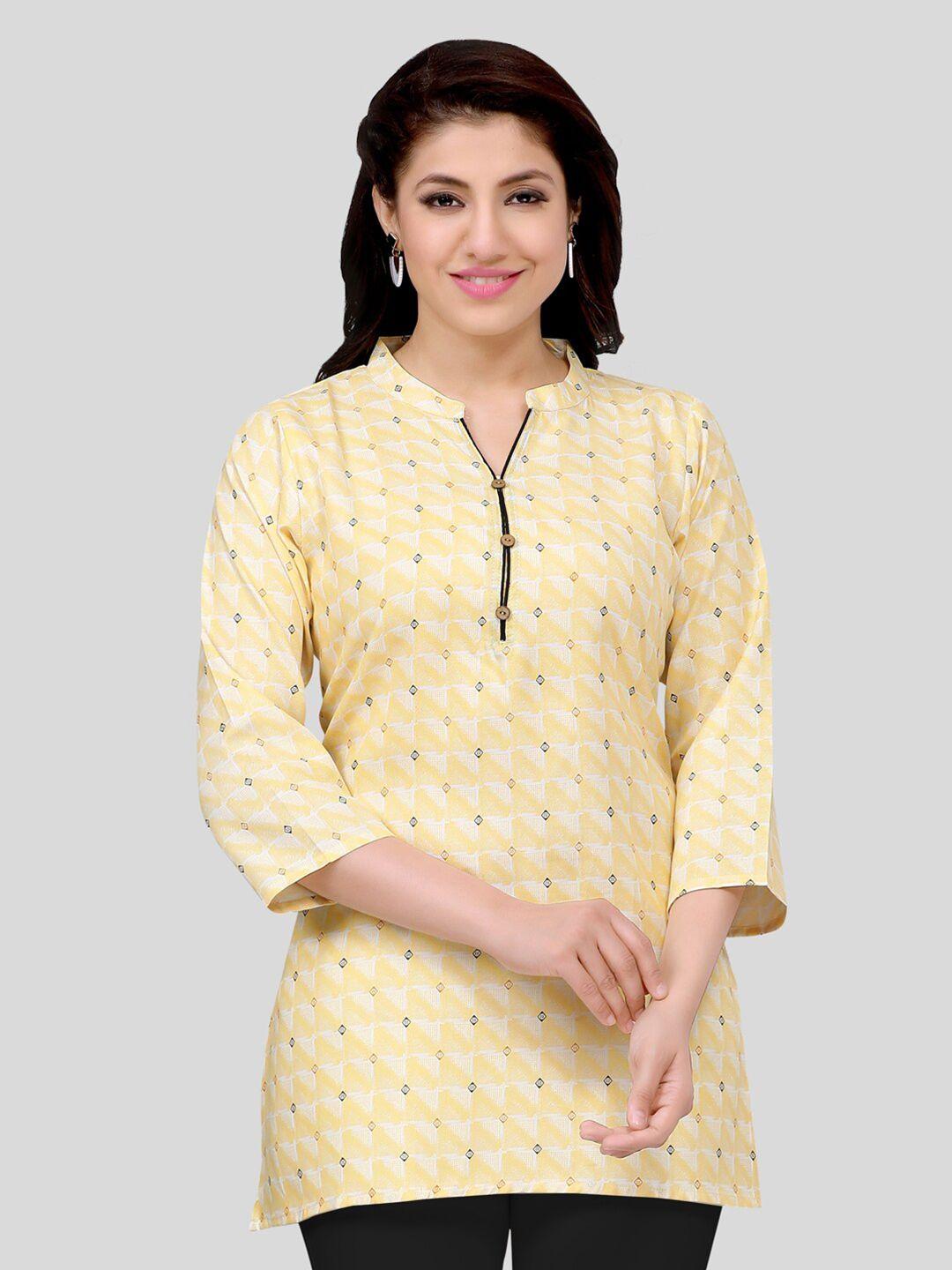 saree swarg geometric printed kurti