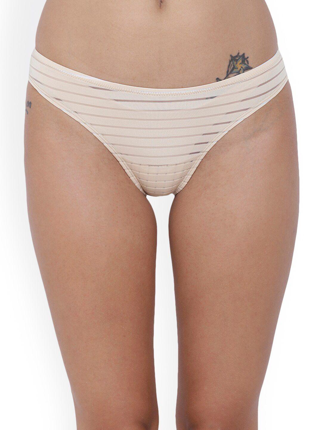 basiics by la intimo striped bikini briefs bcpbr02