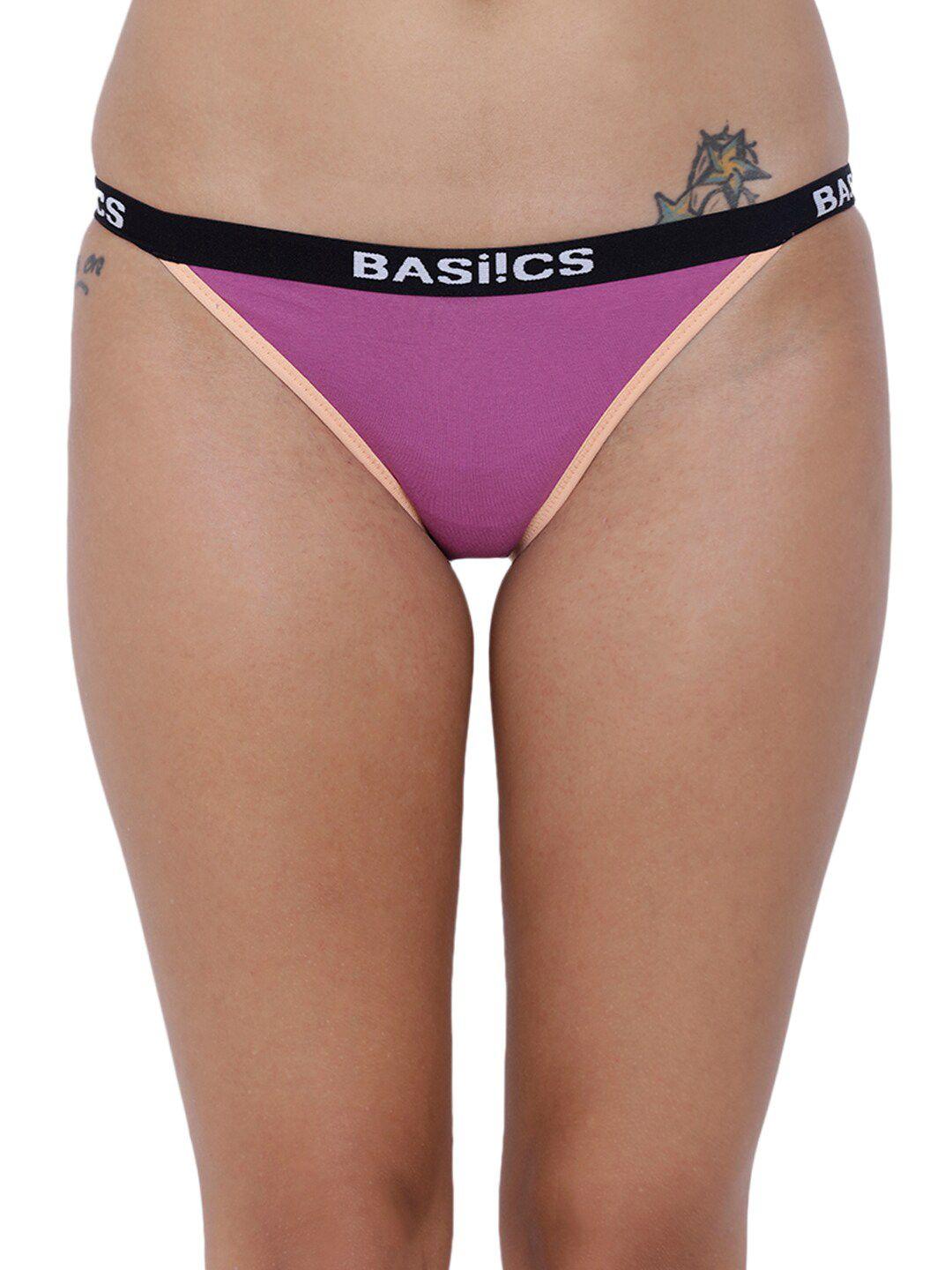 basiics by la intimo women low-rise thong briefs