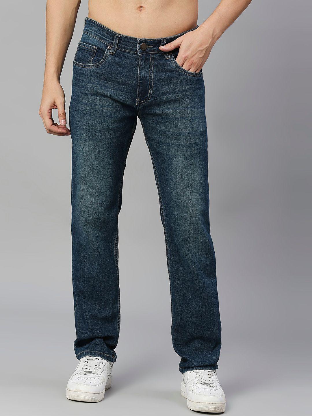 here&now men blue smart light fade stretchable jeans