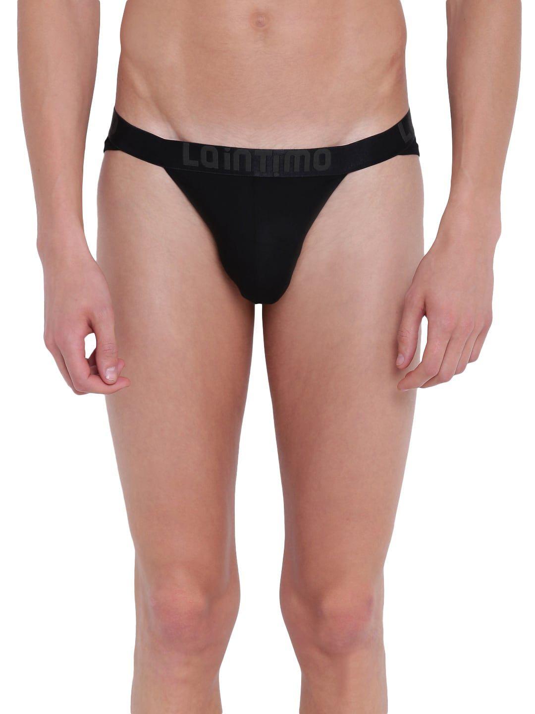 la intimo evil appeal men semi seamless anti-microbial thong brief