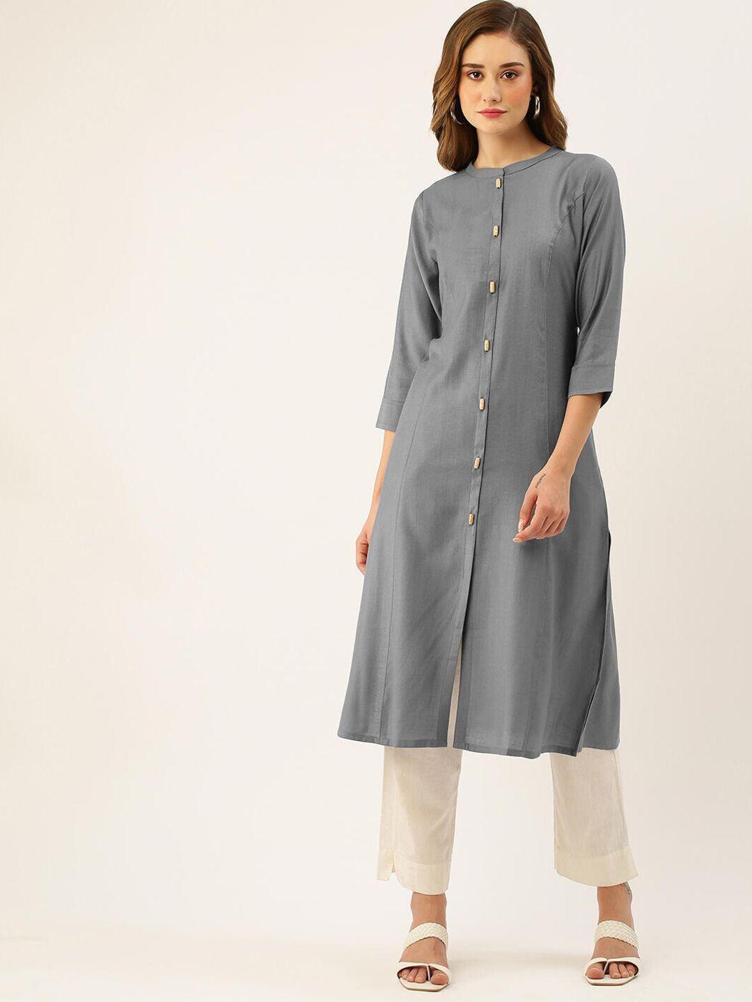 zola front open a-line kurta