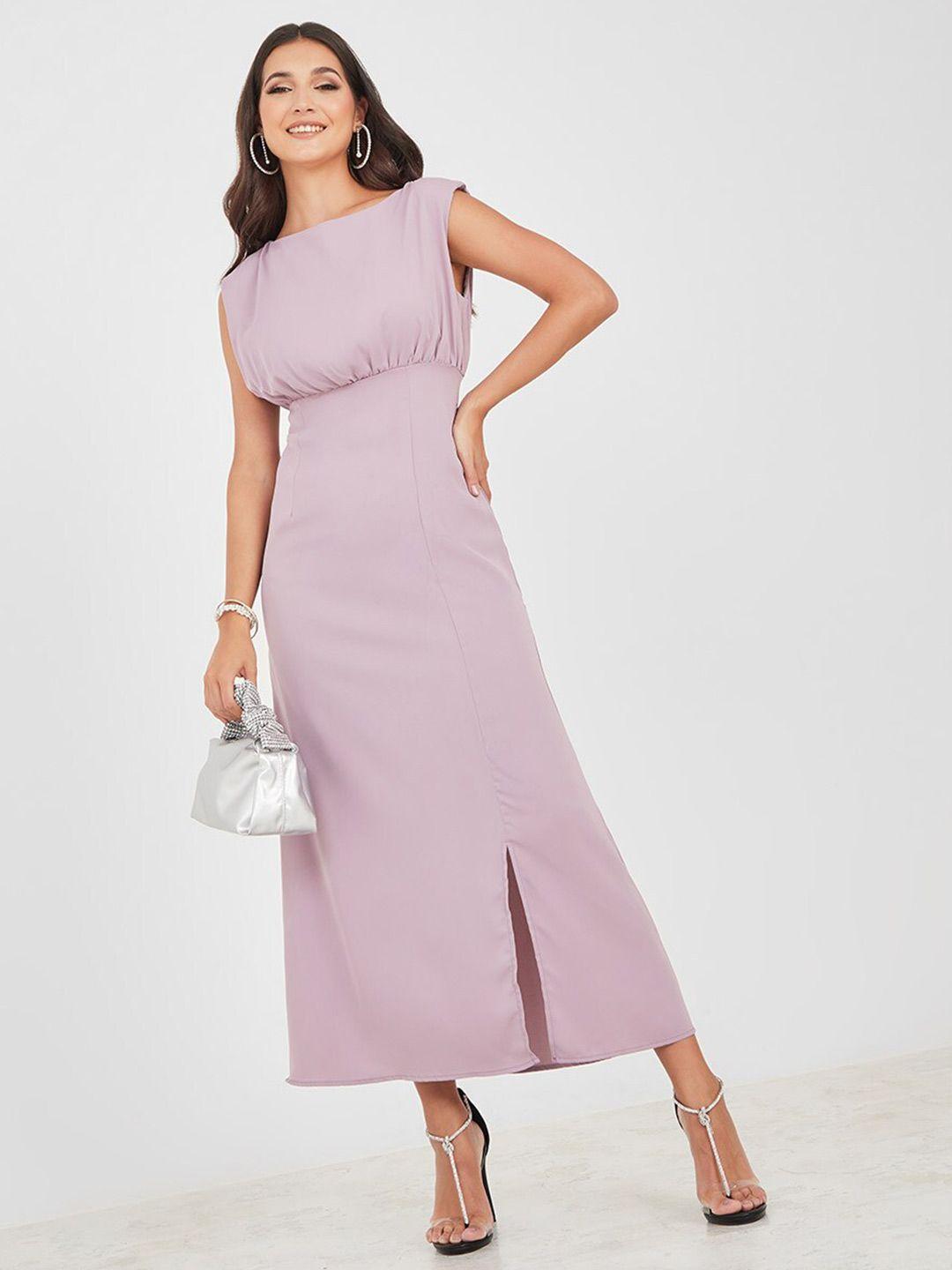 styli purple maxi dress