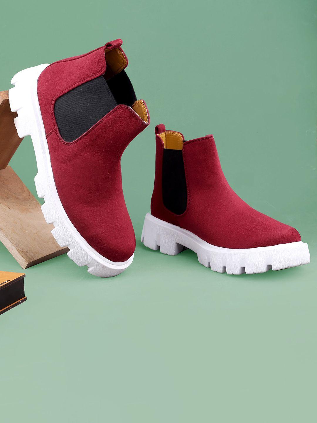 bxxy men mid-top suede chelsea boots