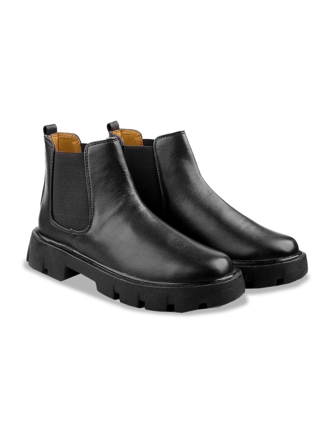 bxxy men heeled mid-top chelsea boots