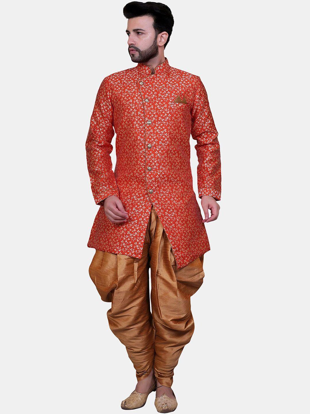 avaeta floral printed sherwani set