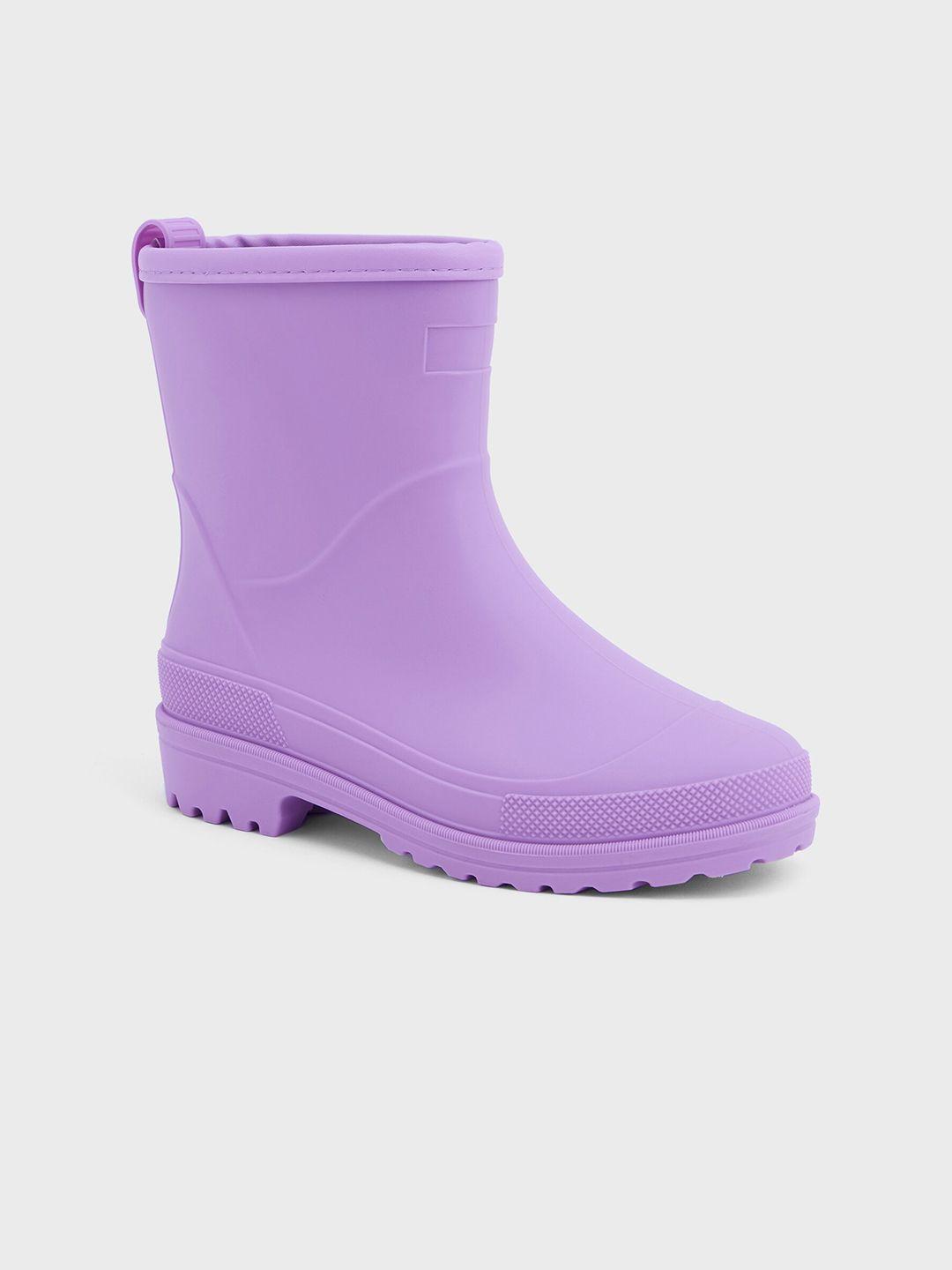 20dresses women mid-top flatform heels rain boots