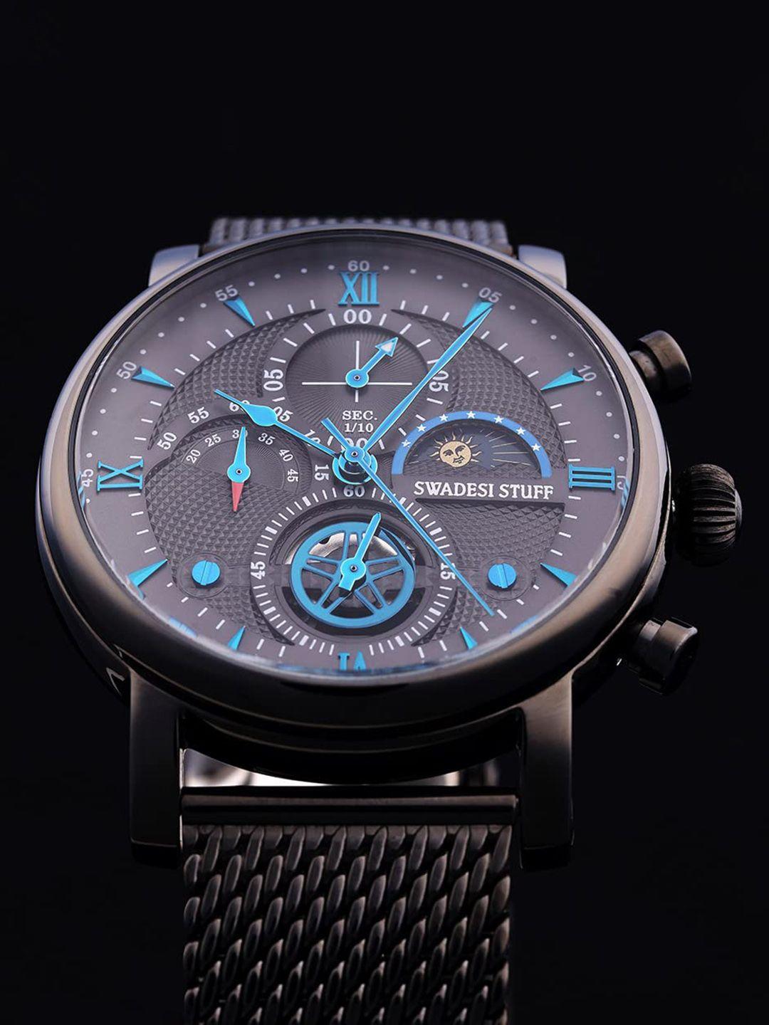 swadesi stuff men cognoscenti analogue multi function watch