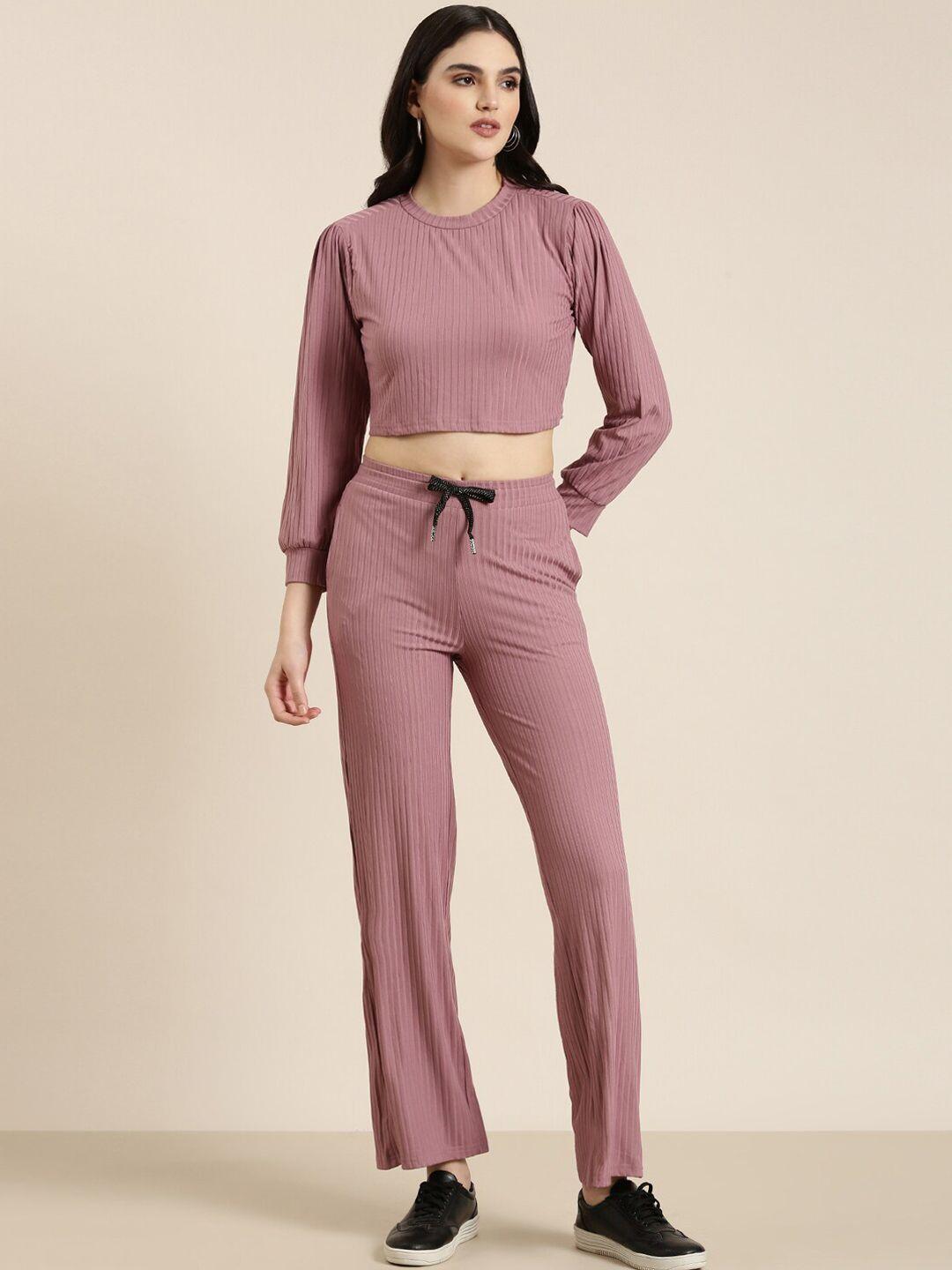 showoff women crop-top & trouser