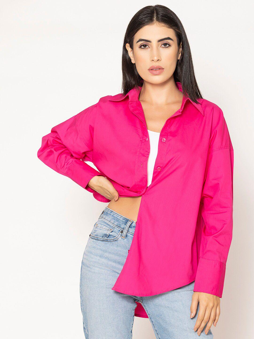 lounge dreams relaxed boxy pure cotton casual shirt