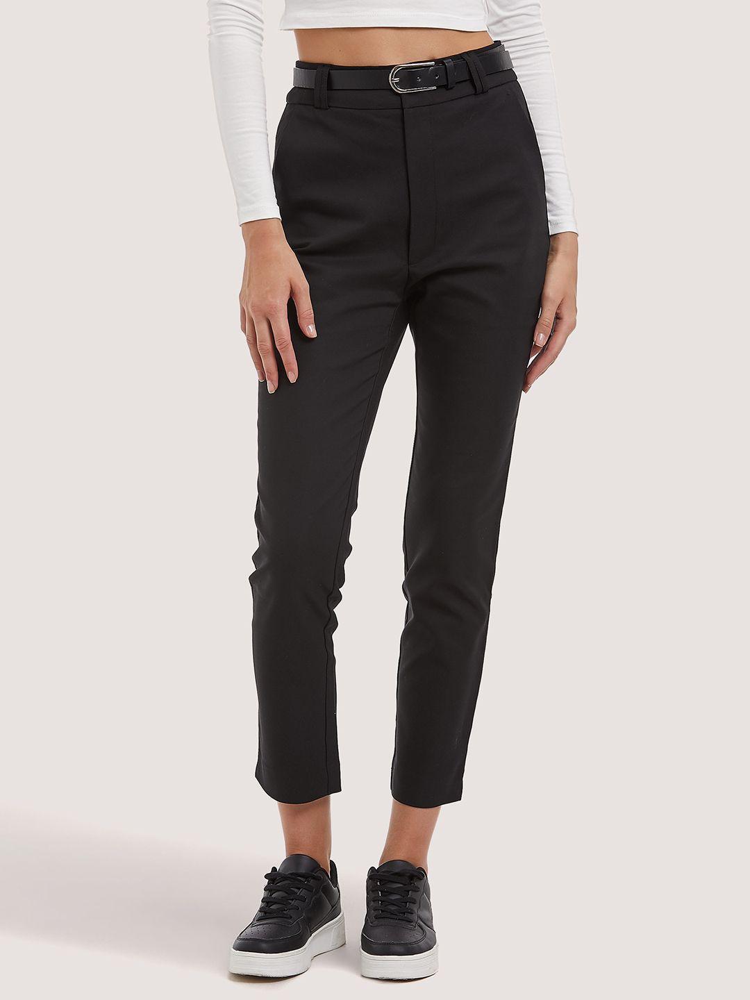 alcott women slim fit high-rise chinos trousers