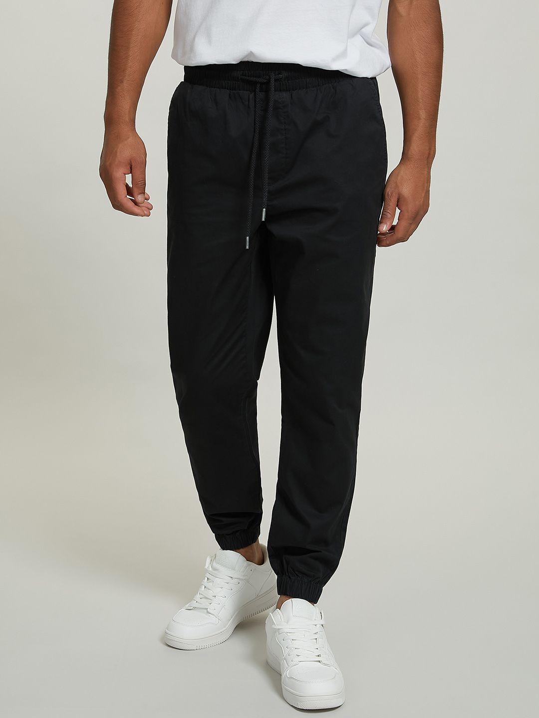 alcott men loose fit pure cotton joggers