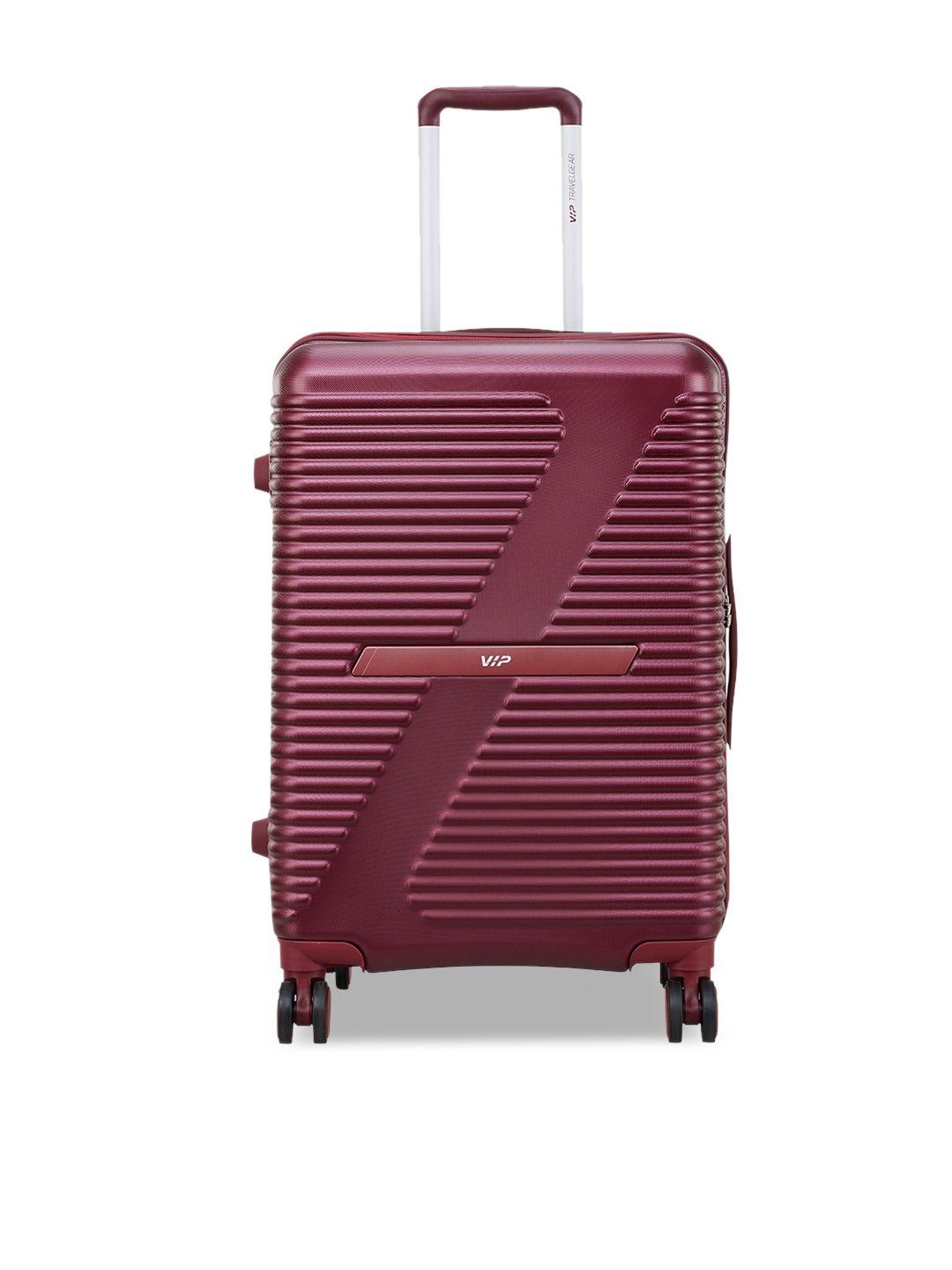 vip textured hard-sided medium trolley suitcase