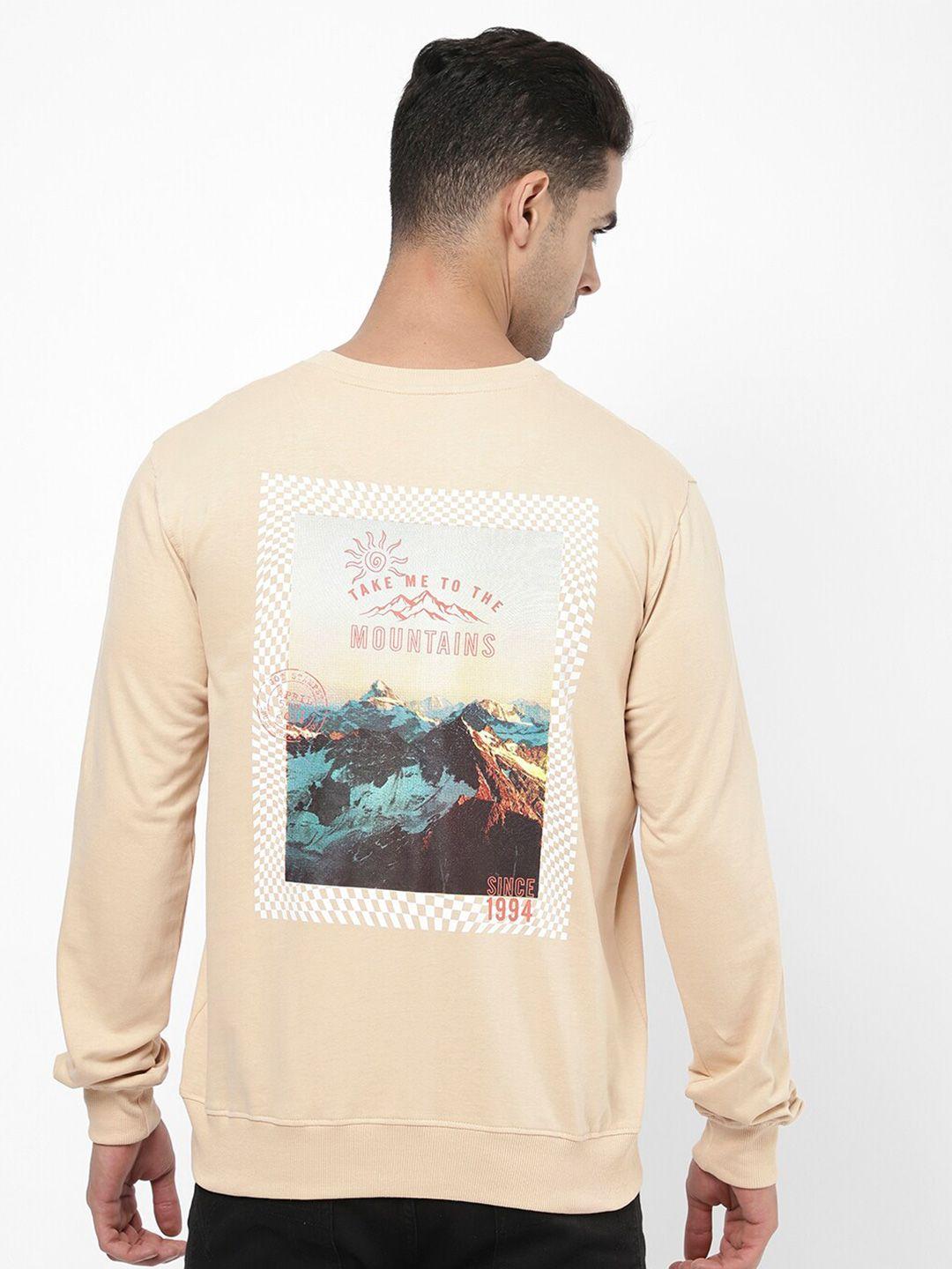 r&b printed cotton pullover sweatshirt