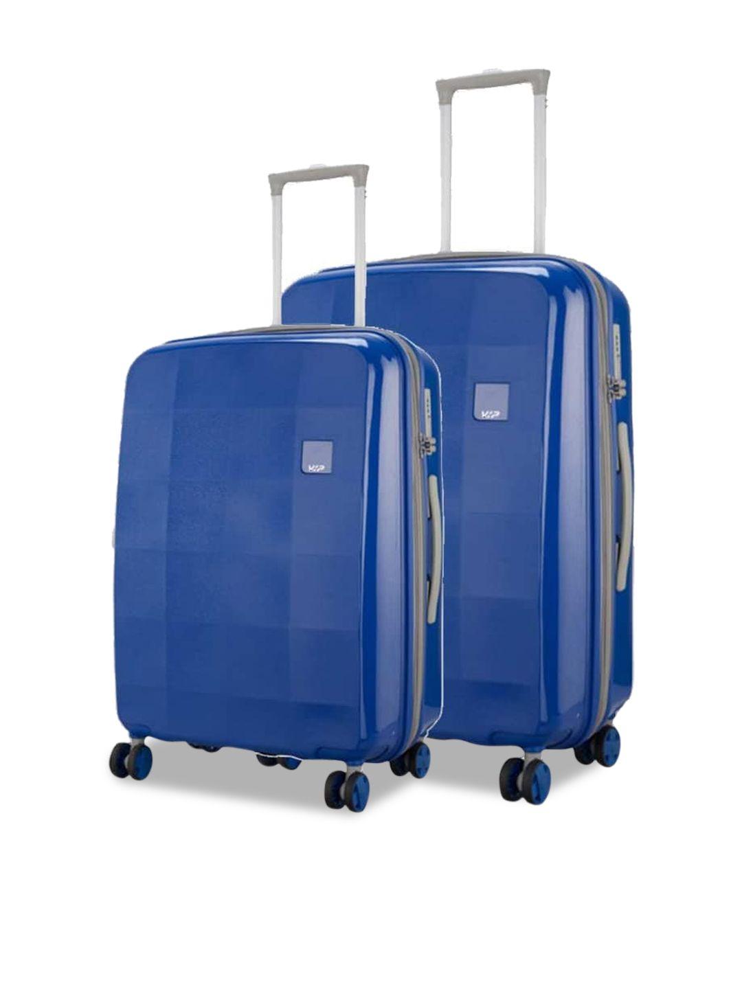 vip set of 2 pixel-lite str water resistant hard-sided trolley bags