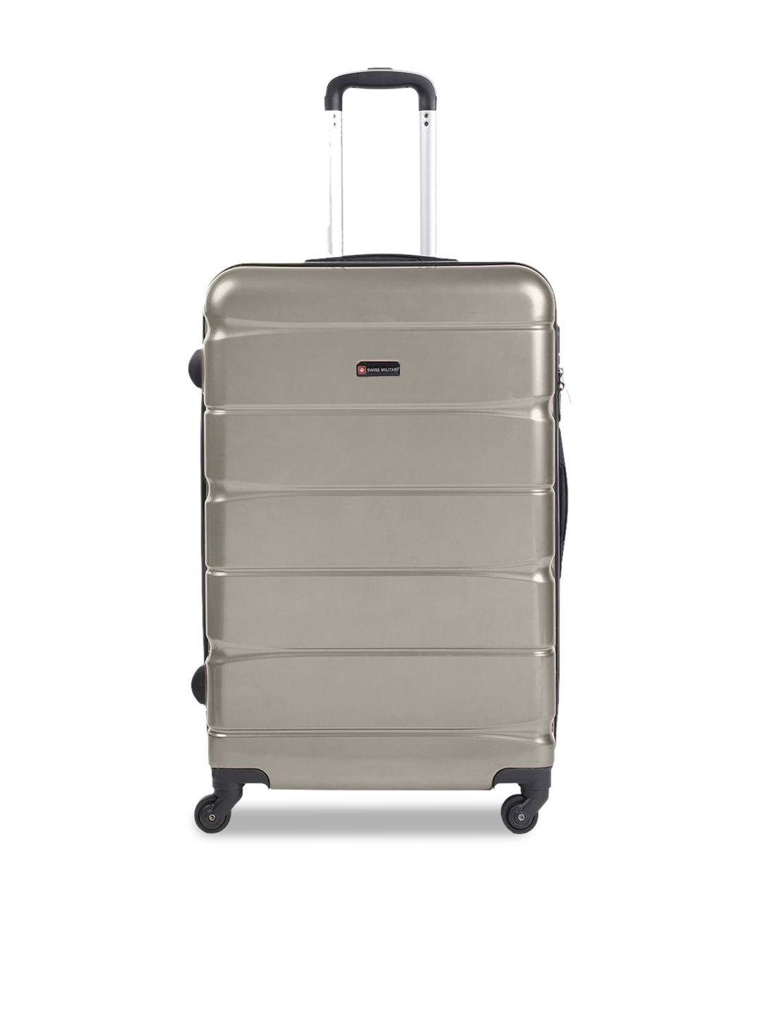 swiss military textured water resistant hard-sided trolley bag